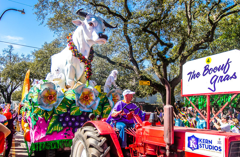 Rex Parade at Mardi Gras in New Orleans