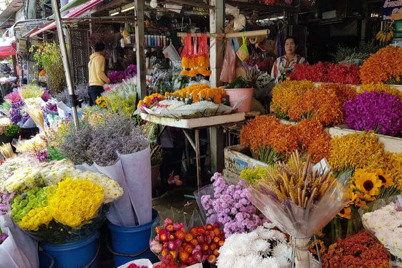 Flower market in Chiang Mai