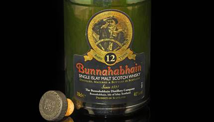A bottle of Bunnahabhain